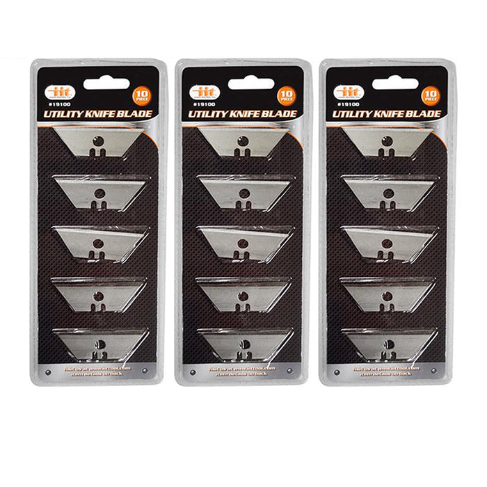 60 pcs UTILITY KNIFE BLADES Replacement Refills Standard Razor Box Cutter Tool