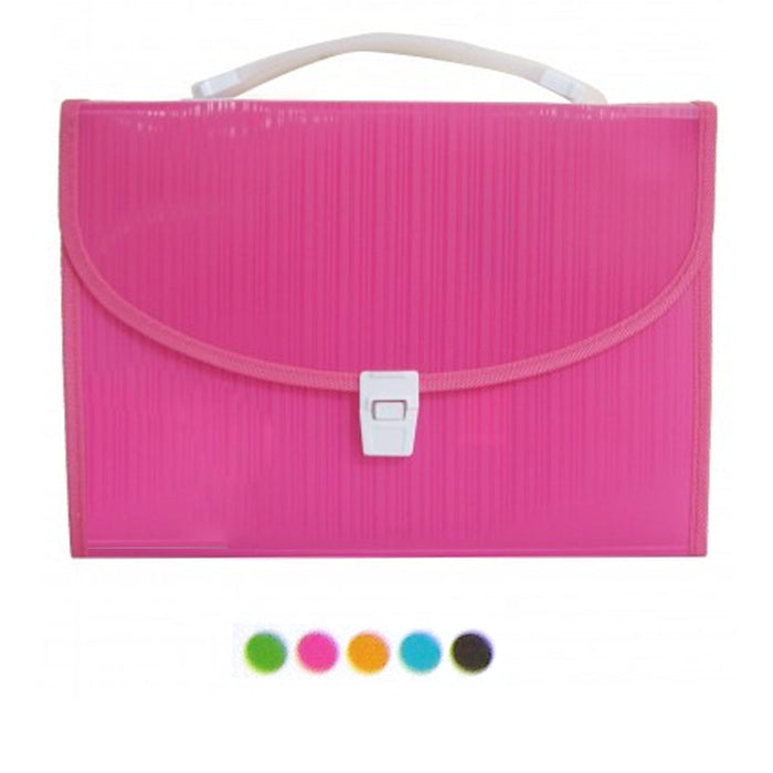 2 Large 13 Pocket Expanding File Folder Paper Organizer Accordion Holder Case