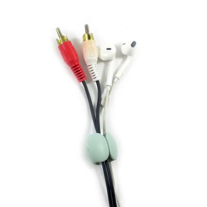 4 Cable Clips Ties Charger Wire Holder Tidy Management Lead Desk Organizer Desk