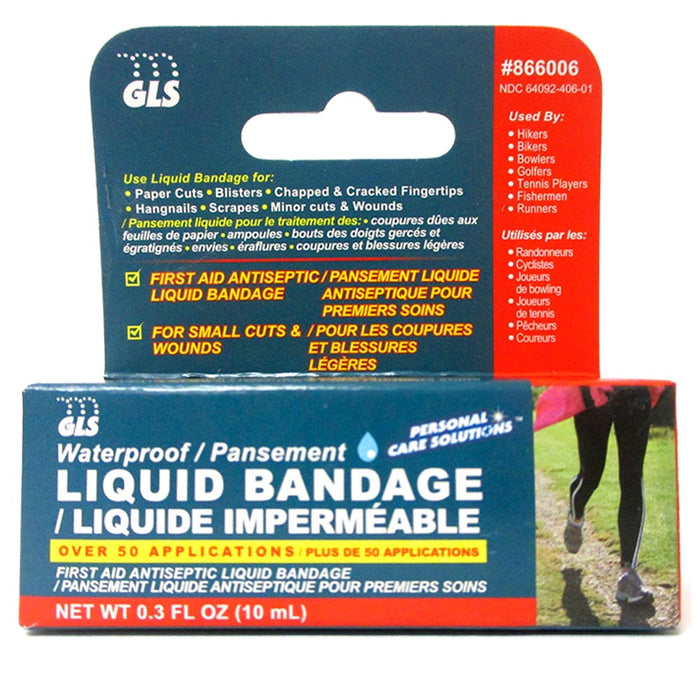 Liquid Bandage 0.3oz Skin Adhesive Hard Cuts Scrapes Wounds Callus Waterproof
