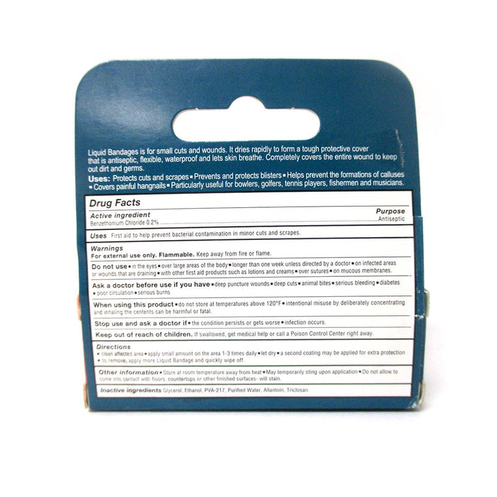 Liquid Bandage 0.3oz Skin Adhesive Hard Cuts Scrapes Wounds Callus Waterproof