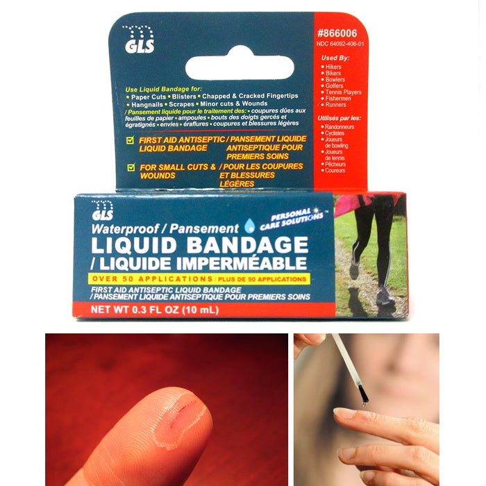 Liquid Bandage 0.3oz Skin Adhesive Hard Cuts Scrapes Wounds Callus Waterproof