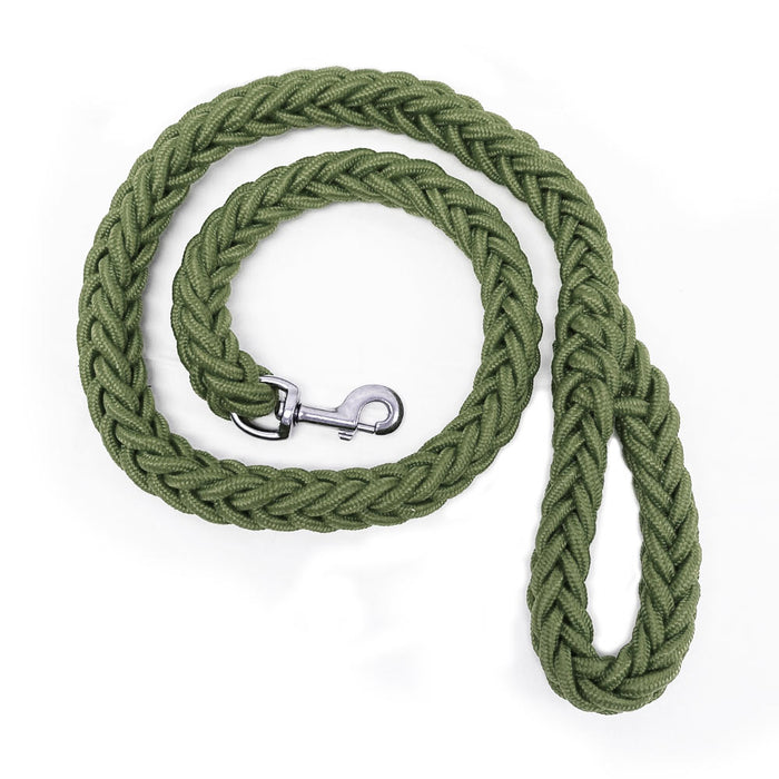 2 Pack Braided Dog Leash Comfortable Handle Heavy Duty Rope Large Dogs Training