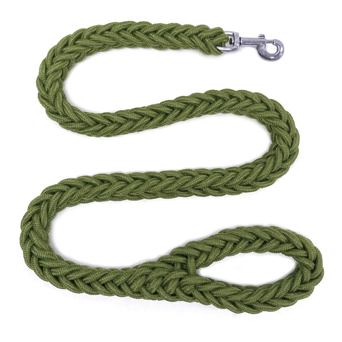 Braided Dog Leash Heavy Duty Nylon Training Walking Thick Rope Medium Large Dogs