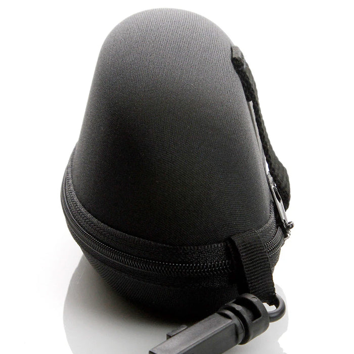 2 Black Zippered Glasses Case Capsule Protective Semi Hard Clam Shell Sunglasses