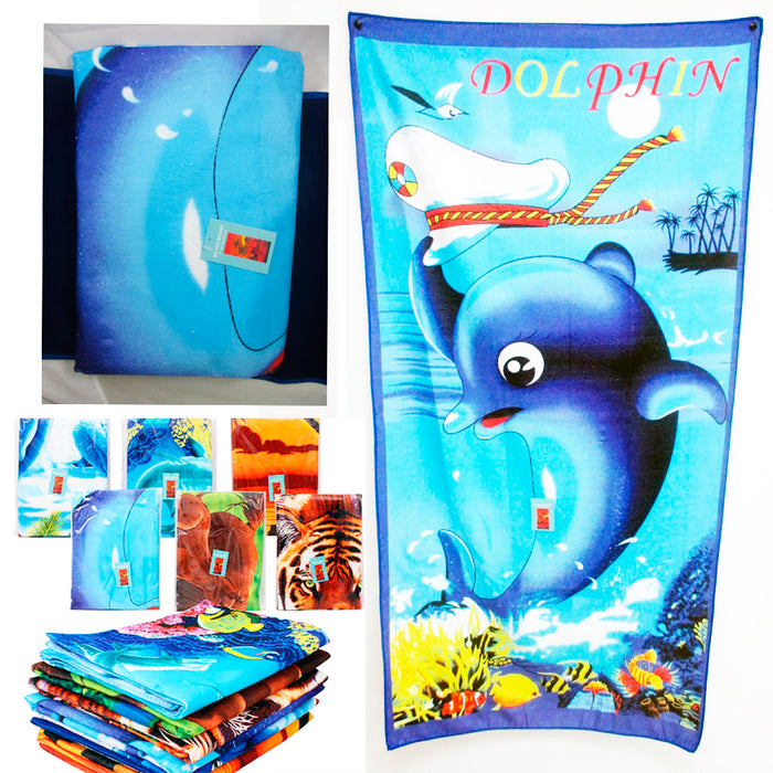 3 Jumbo Beach Pool Bath Towel Swim Absorbent Microfiber Drying Washcloth Shower
