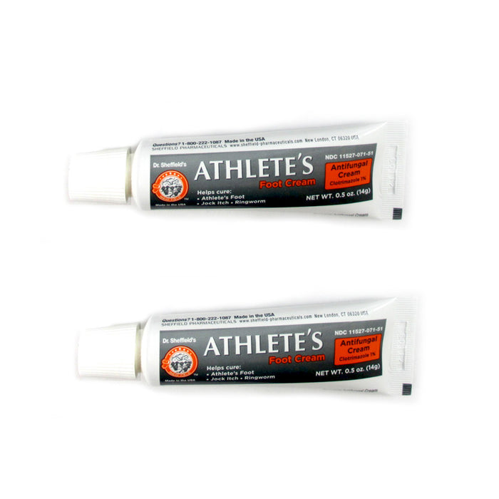 2 x Anti-Fungal Cream for Athletes Foot Antifungal 0.5 oz Ringworm Jock Itch