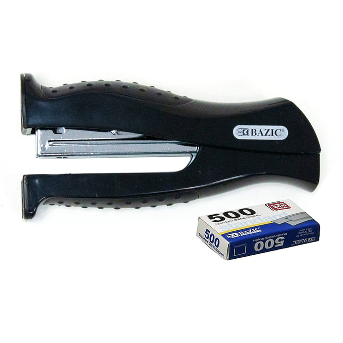 1 BAZIC Stand Up Stapler 500ct Refill Staples Handheld Office Desktop Standard