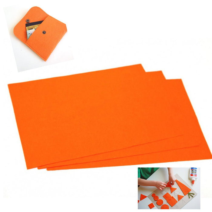2 Felt Sheet Thick Solid 19.5"x28" Nonwoven Fabric Heavy Duty Arts