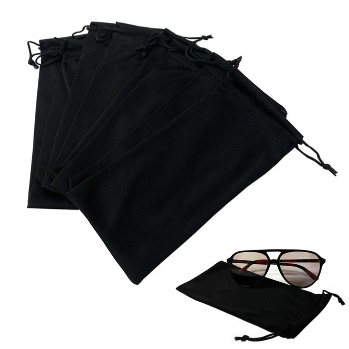24 Bulk Micro Fiber Sunglasses Carrying Pouch Soft Case Bag Sleeve Eyeglasses