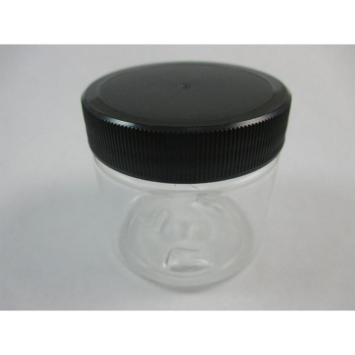24 PET Plastic 2 Oz Empty Clear Containers Cosmetic Jar Cap Creams Makeup Travel