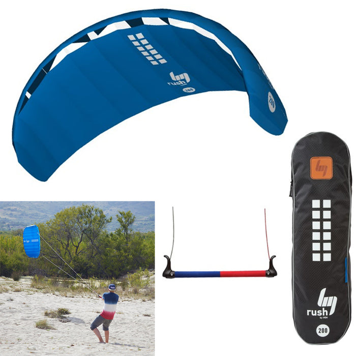HQ4 Rush 200 Trainer Power Kite Foil Kitesurfing Boarding Bar Snow Surf Beginner