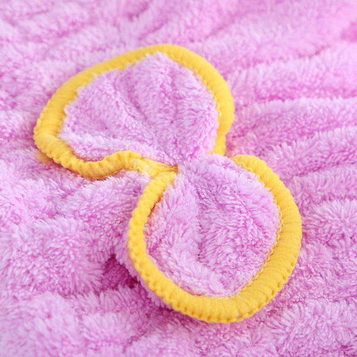 4 Pc Microfiber Towels Hair Quick Dry Bath Towel Head Wrap Cap Shower Hat Spa
