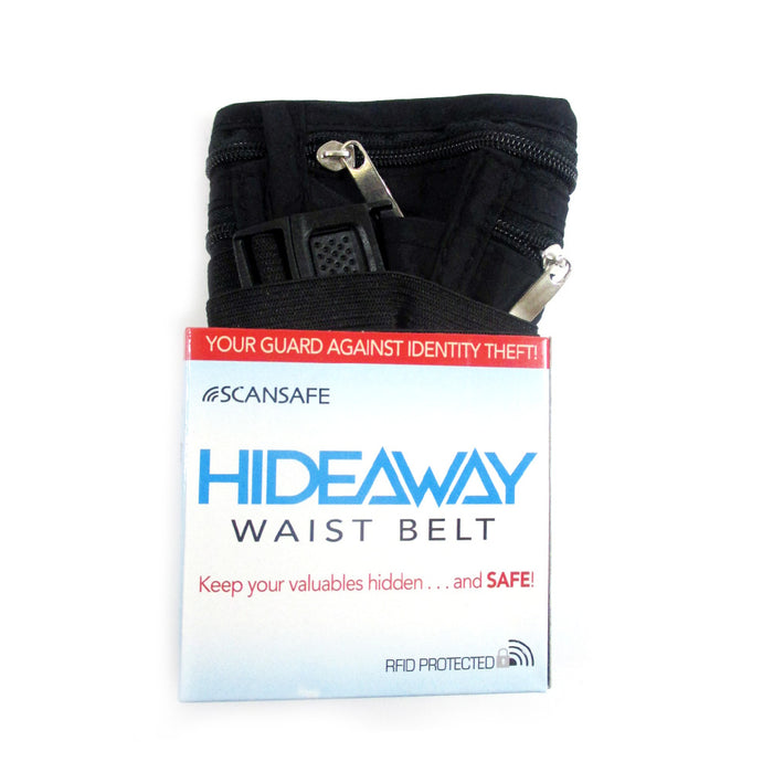 Travel Money Belt RFID Security Wallet Waist Pack Hidden Pocket Safe Pouch Black