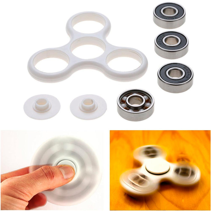 24 Lot Tri-Spinner Fidget Toy Metal Ball EDC Hand Finger Spinner Desk Focus ADHD