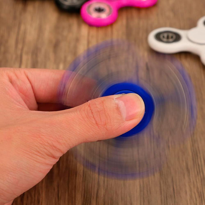 6 Pc Tri-Spinner Fidget Toy Metal Ball EDC Hand Finger Spinner Desk Focus ADHD