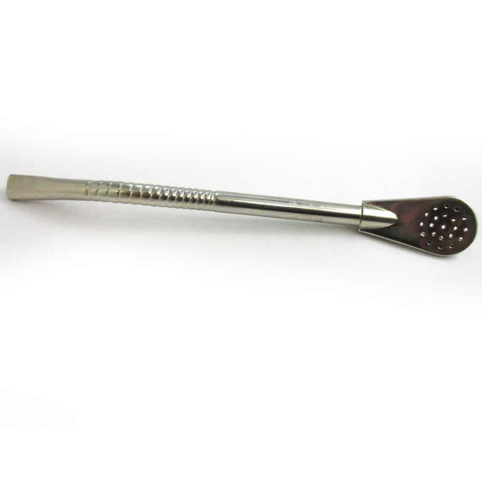 Yerba Mate Bombilla Metal Silver Straw Drinking Tea Reusable Filtered Argentina