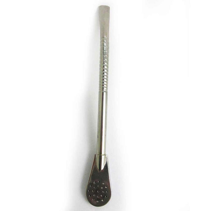 Yerba Mate Bombilla Metal Silver Straw Drinking Tea Reusable Filtered Argentina