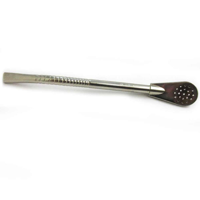Yerba Mate Bombilla Metal Silver Straw Drinking Tea Reusable Filtered Argentina