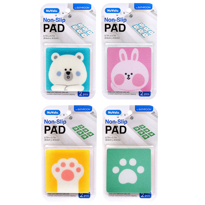 6 Bath Tub Anti-slip Square Non Skid Adhesive Pads Shower Sticker Applique Tread