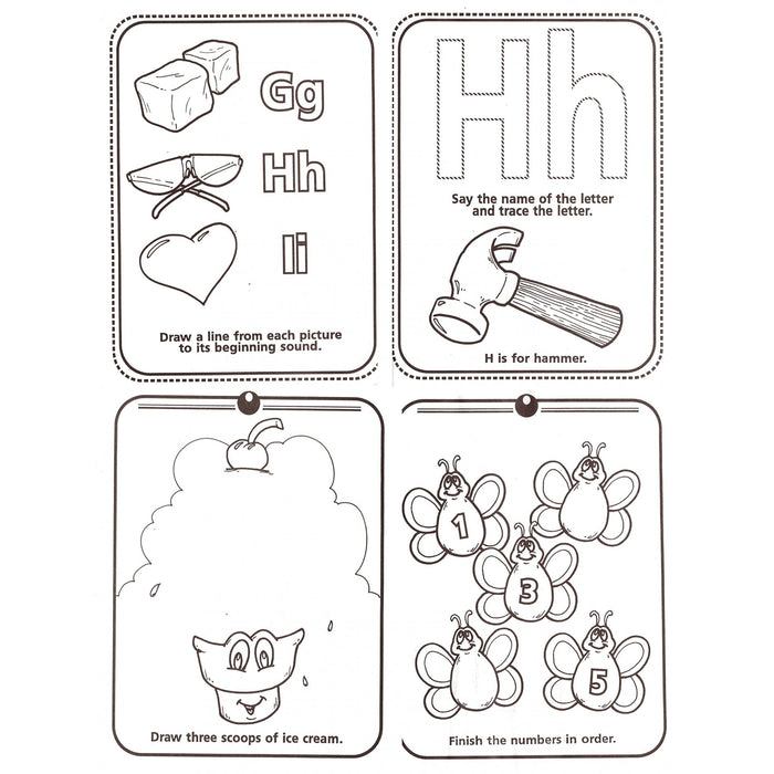 3 Pack First Words Learning Books Kids Math Animal Coloring Activity Book Baby
