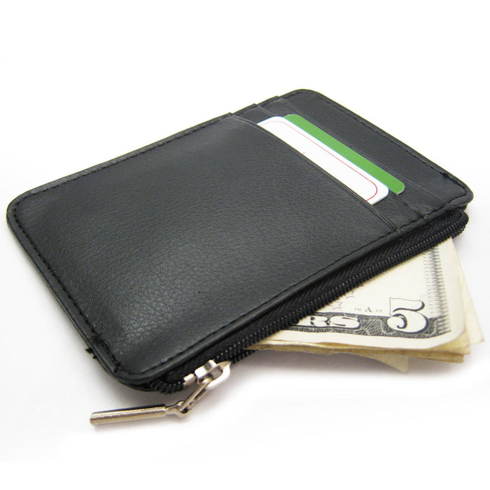 RFID Mens Leather Money Slim Front Pocket Wallet ID Credit Card Coin Holder New