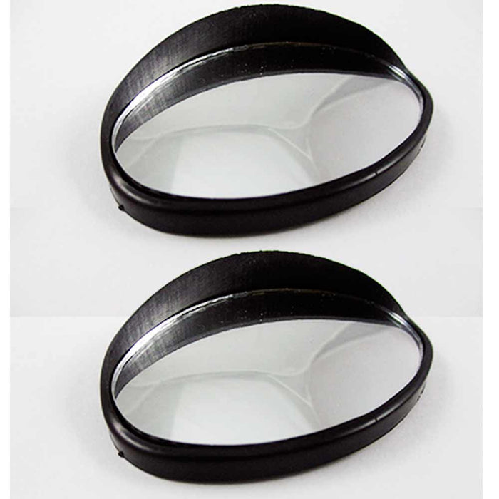 2 Universal Wide Angle Oval Rear Side View Blind Spot Mirror SUV Car Peel Stick