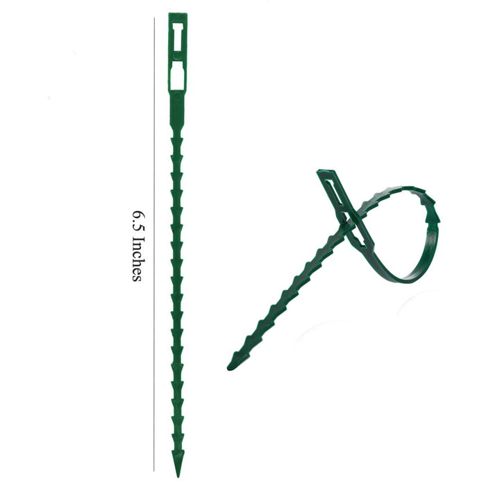 200 Plastic Plant Support Adjustable Locking Twist Ties Gardening Flexible Cable