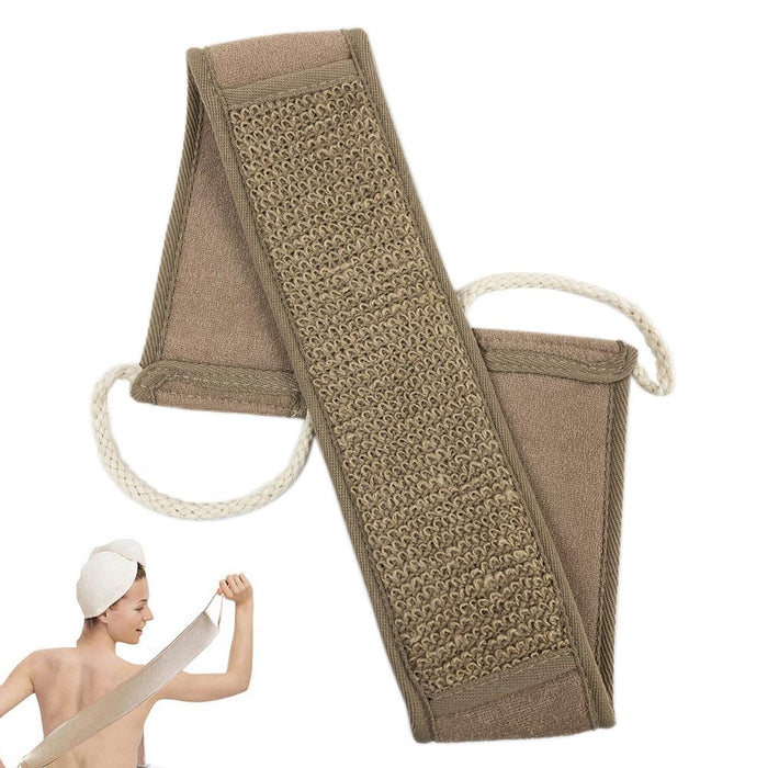 Exfoliating Back Scrubber Sponge Pad Shower Straps Bath Loofah Brush Body Relax
