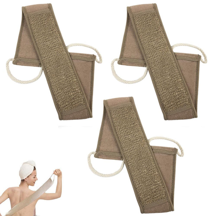 3 Natural Back Scrubber Large Loofah Exfoliating Sponge Pad Body Clean Relax Spa