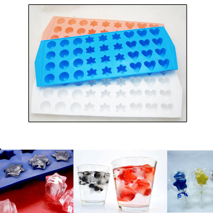 Lot 3 Mini Ice Cube Trays Makes 108 Home Bar Drinks Jelly Cubette Candy Mold Fun