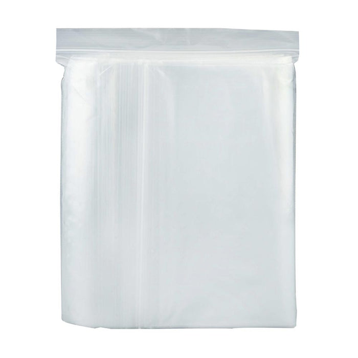 100 Pc Clear Poly Bags 2 Mil 8 x 10 Resealable Seal Lock Reclosable Zip Plastic