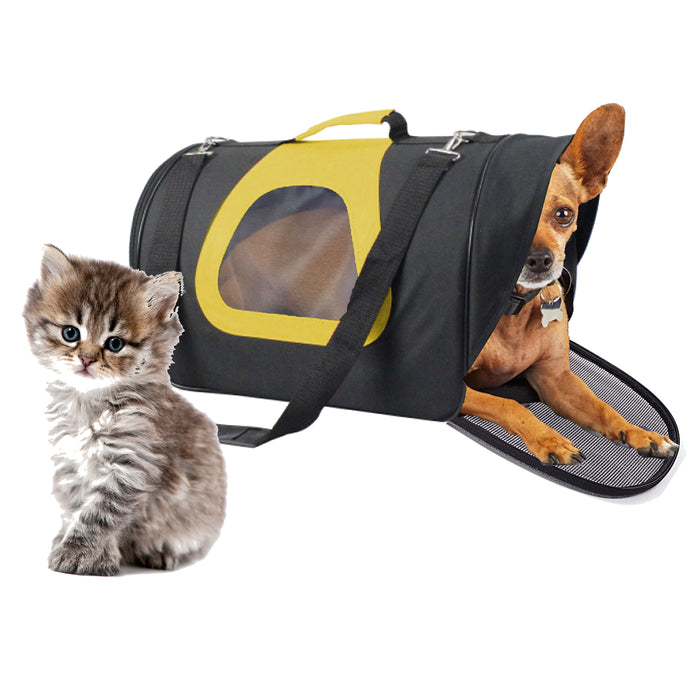 1 Small Portable Poly Pet Carrier Mesh Travel Puppy Kitten Dog Cat Tote Bag 13"