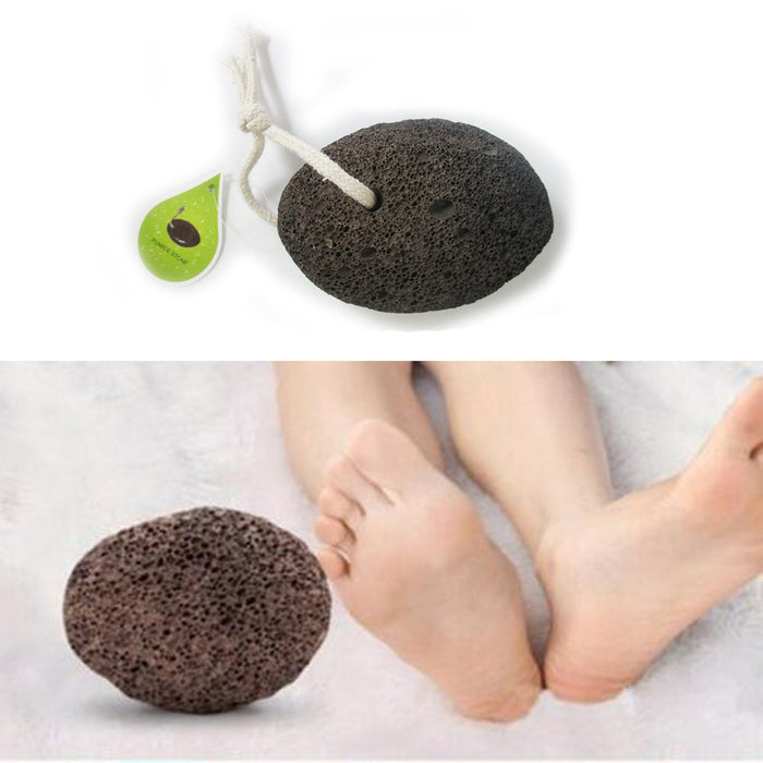 1 Volcanic Lava Pumice Stone Foot Massage Scrub Exfoliate Pedicure Grinding New