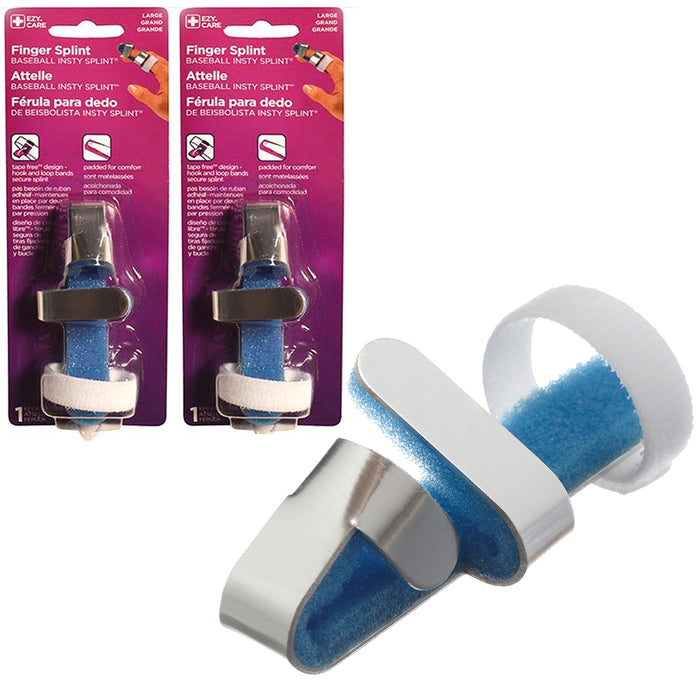 2 Pc Finger Splint Brace Bone Straightener Corrector Support Foam Pain Relief