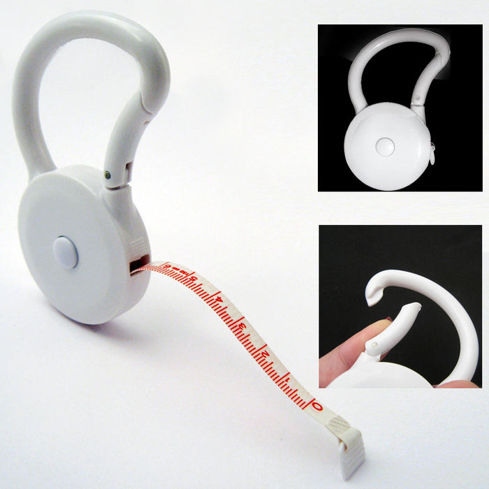 Retractable Tape Measure Clip 60 Inch Measuring Cloth Sewing Tailor Crafts Ruler