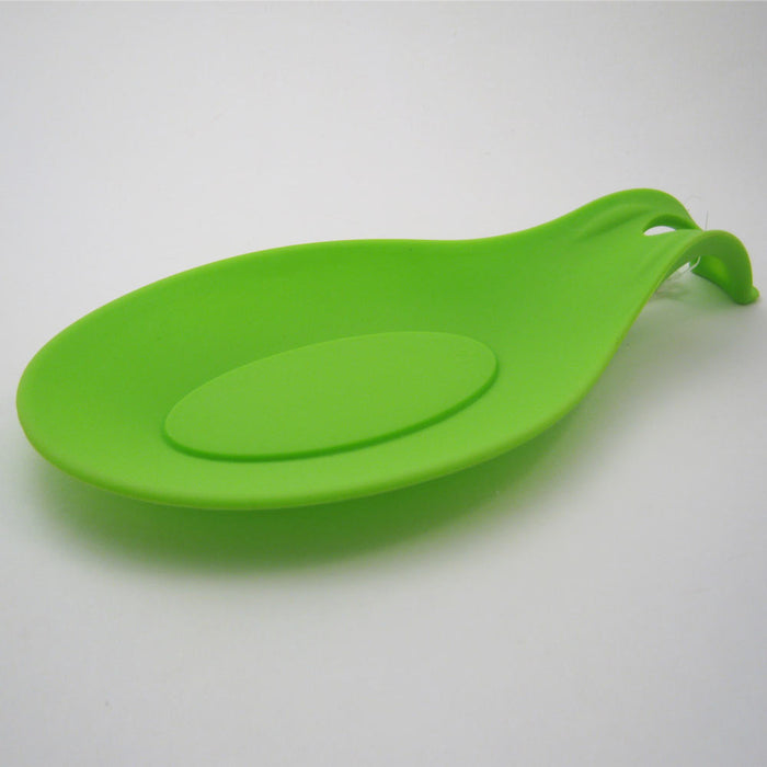 Silicone Spoon Rest Heat Resistant Kitchen Utensil Spatula Holder Cooking Tool !