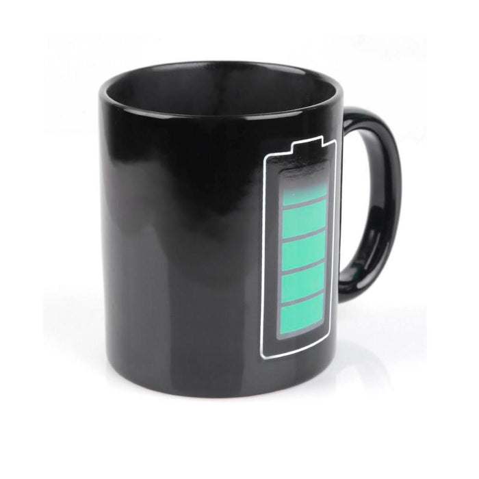2 Mugs Magic Battery Tea Water Hot Cold Heat Sensitive Color Changing Cup Coffee