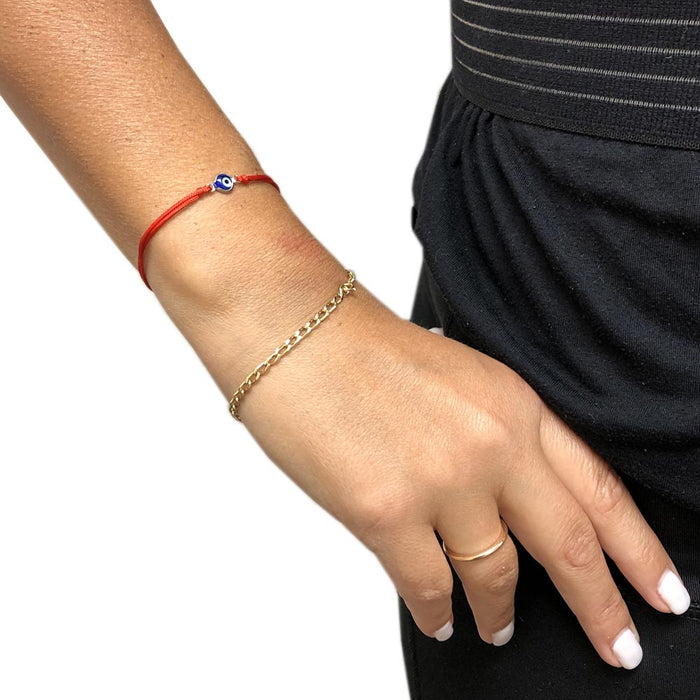 5 Pc Lot Evil Eye Red String Kabbalah Bracelet Good Luck Charm Protection Hamsa