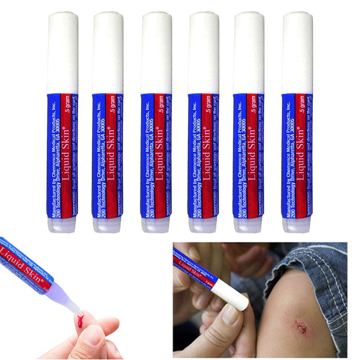 6 Pc First Aid Skin Liquid Bandage Stop Bleeding Seal Protect Cuts Waterproof
