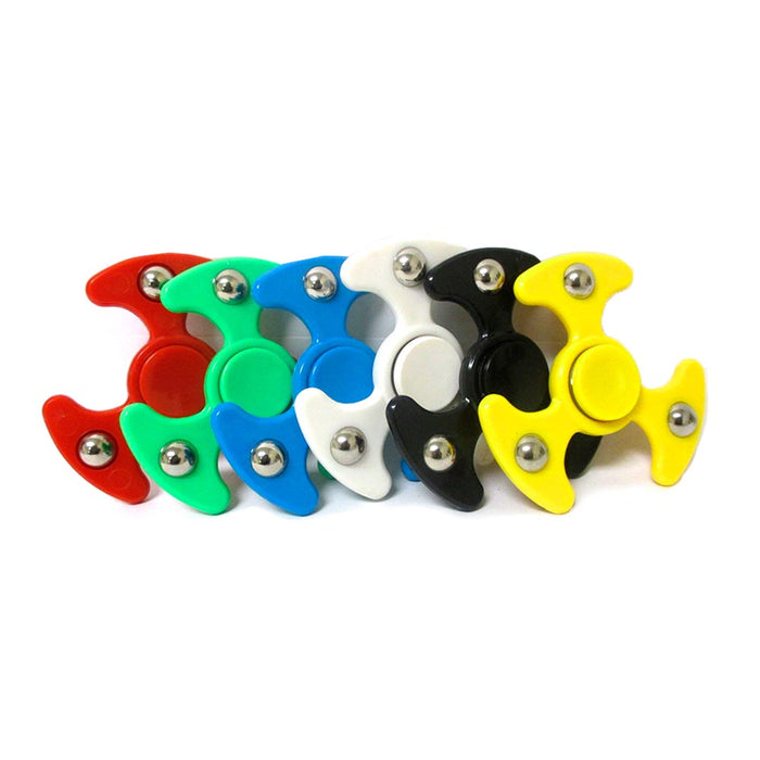 12 Pc Tri Fidget Spinner Toy UFO Space Metal Ball EDC Hand Finger SpinFocus ADHD