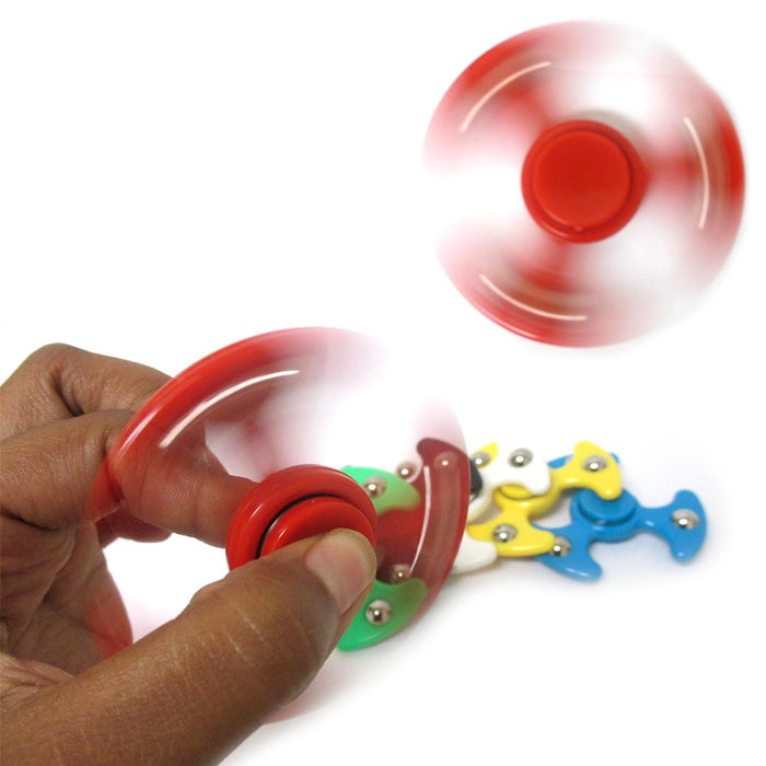 12 Pc Tri Fidget Spinner Toy UFO Space Metal Ball EDC Hand Finger SpinFocus ADHD