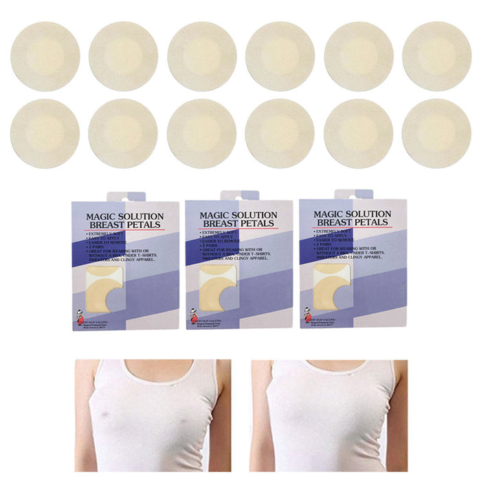 12 PC Invisible Breast Pasties Disposable Self Adhesive Breast Nipple Cover Nude