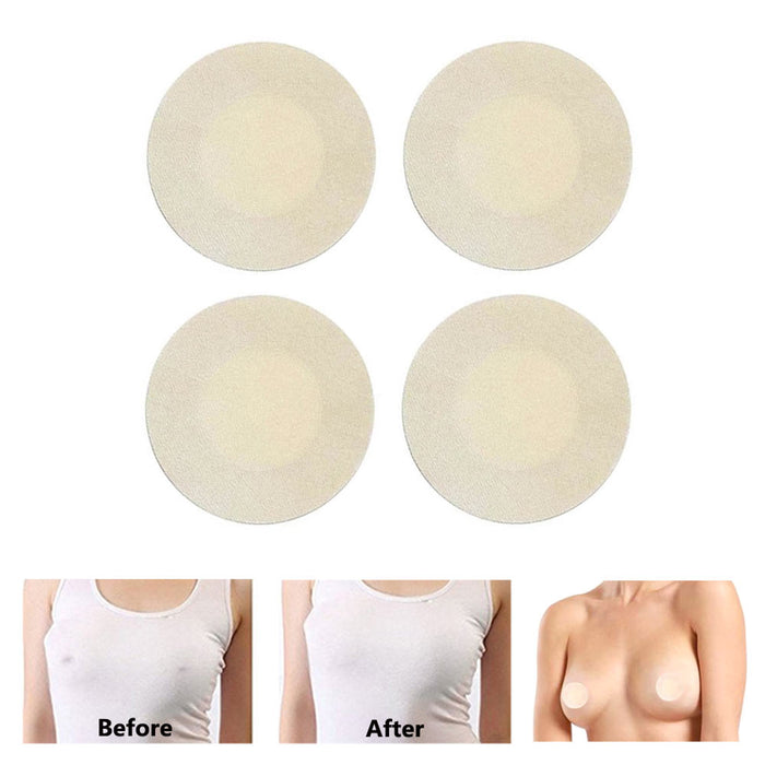 8 Pcs Reusable Soft Adhesive Nipple Cover Pasties Sticker Pads Invisible Bra