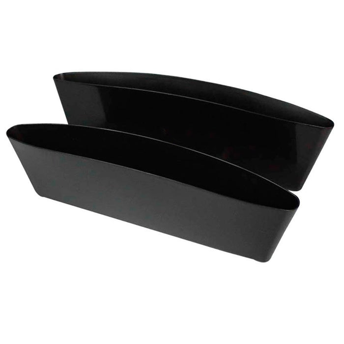 2 Pc Car Console Gap Catcher Organizer Side Seat Filler Caddy Pocket Storage
