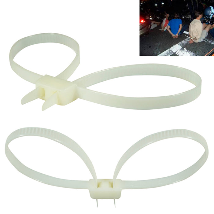 20 PC Plastic Zip Tie 27" Handcuffs Police Riots Emergency Restraint Survival !