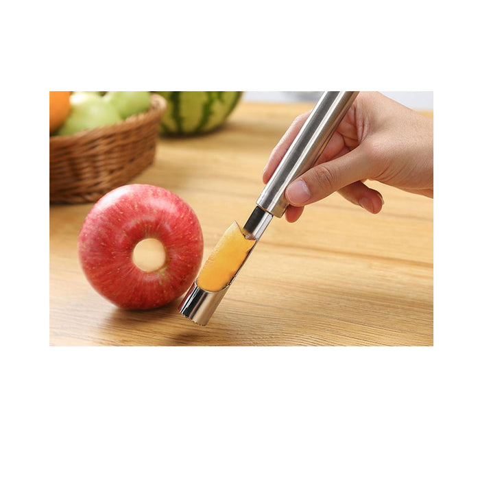 2 X Stainless Steel Core Seed Remover Fruit Apple Pear Corer Easy Twist Kitchen