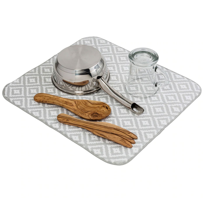 2 Pc Large Super Absorbent Dish Drying Mat Cushion Pad Rack Honey Can Do 16x18