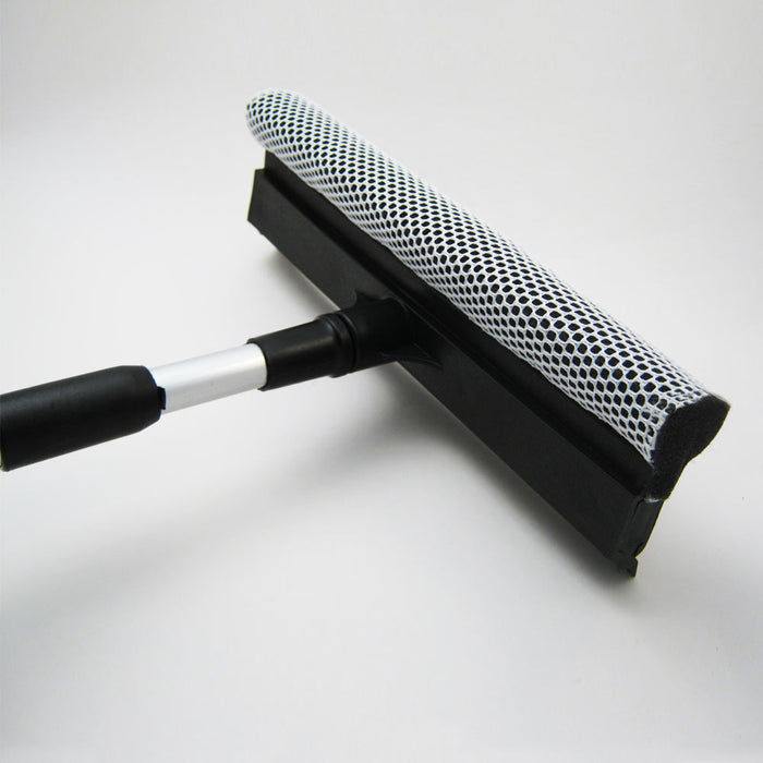 2 Telescopic Squeegee Window Cleaner Sponge Tool House Shower 48" Scrubber New