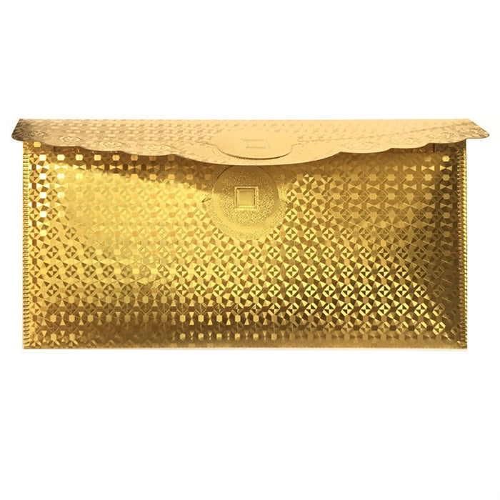 5 X $100 Dollar Bill Envelope Gold Foil Plated Banknote Money Sleeve Letter Case